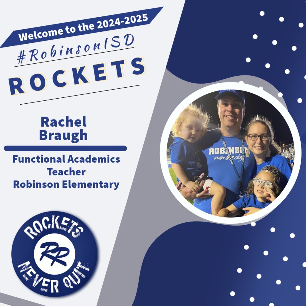 Welcome Rachel Braugh to the elementary!