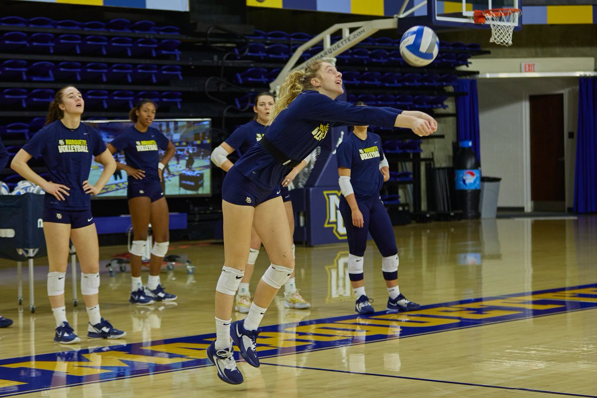 Back in the gym this week preparing for Saturday's 4 p.m. match against Minnesota at Maturi Pavilion in Minneapolis. #WeAreMarquette