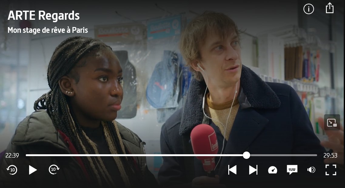 Alors, vous l'avez regardé ? 🤓 Le docu @ARTEfr sur le parcours de Nayé et Merouane, élèves de @VilleSaintDenis accompagnés par VVMT, est disponible 👉 t.ly/8l29J 30mn pour comprendre tous les enjeux du stage de 3e : mobilité, autonomie, confiance, rêves...