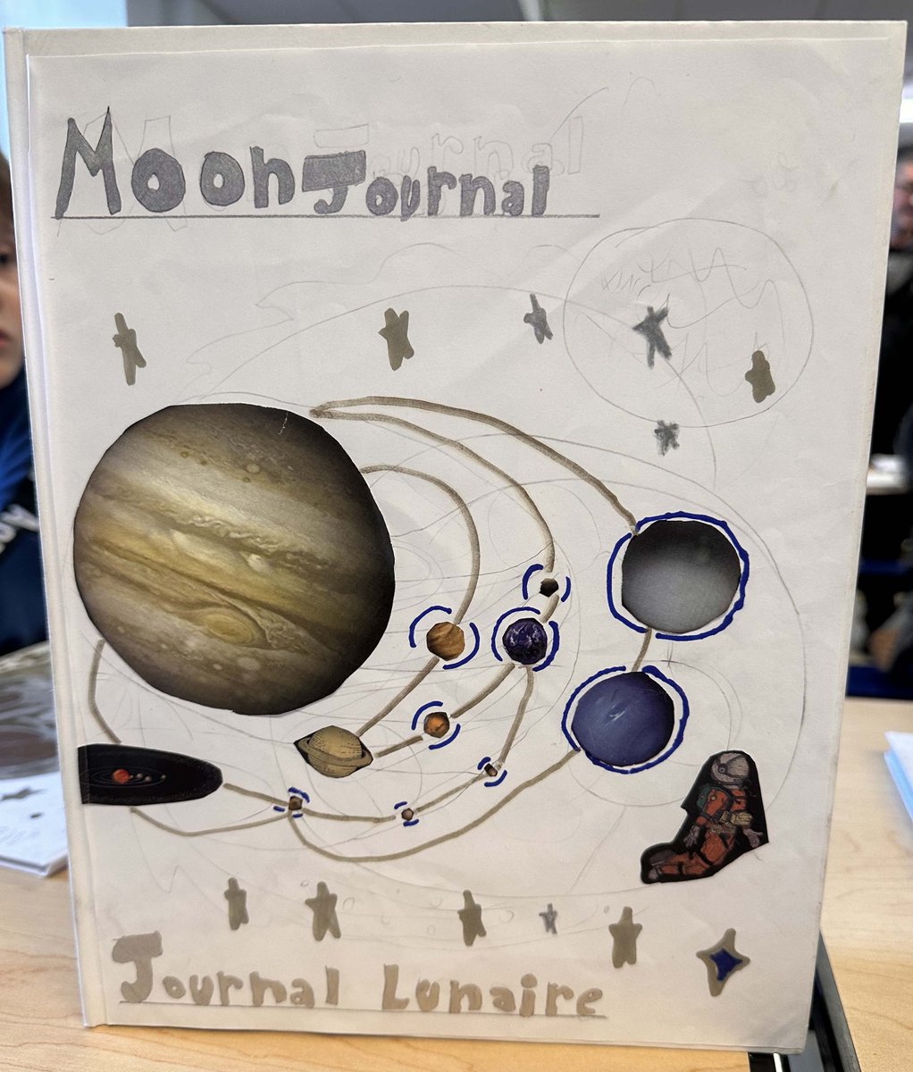 Our Grade 3 students have recently embarked on an exciting journey with their Moon Journals. Today, they hosted a Moon Journal event, inviting their parents to witness their special creations: journals, drawings, writings, & songs.#moonjournal #moon #lune #journaldelalune #ISBOS