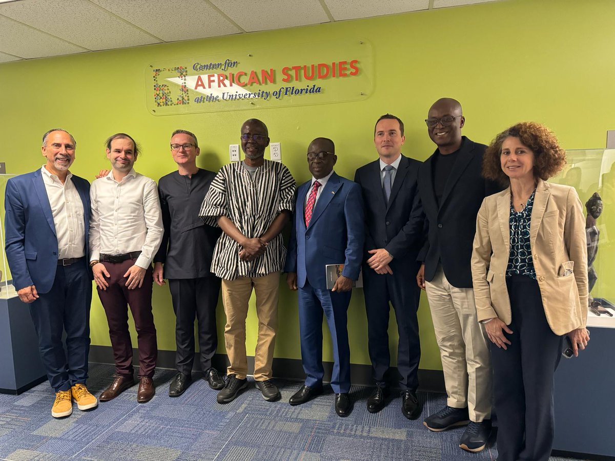 Honored to discuss the potential spread of armed conflicts from the Sahel to coastal countries with Ghana's Minister of National Security and his delegation. Thanks for visiting us in Gainesville!