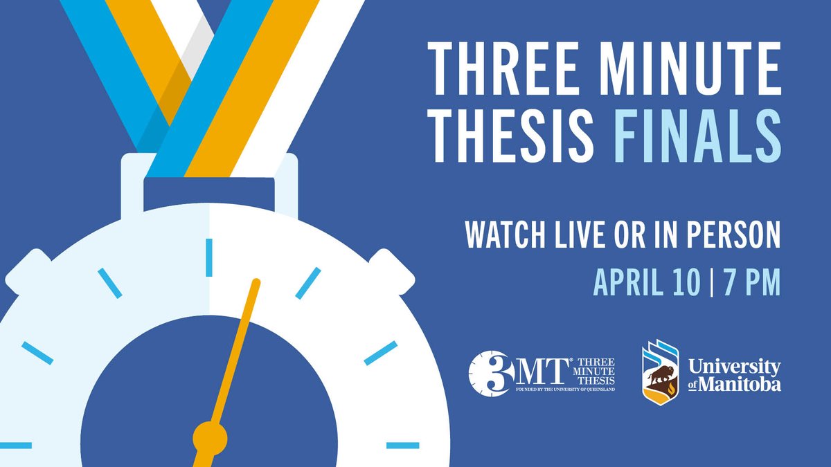 Happening today at 7:00pm! 
#3MT #UMresearch
youtube.com/watch?v=rPmCIE…