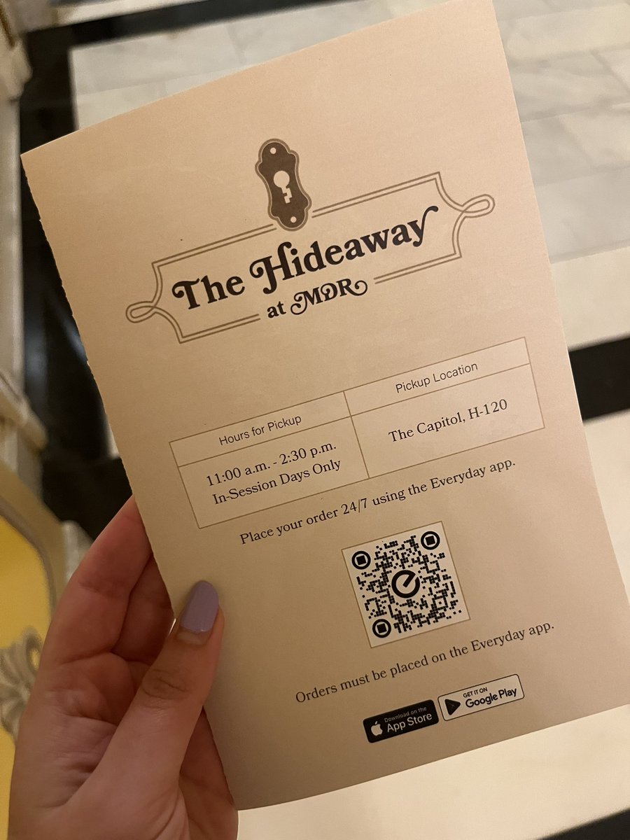 Okay live on the scene for the Hideaway’s opening. A bit disappointing for all the speakeasy-like hype - it’s literally just a pick-up spot for carryout food directly beside the Members’ Dining Room. No one to take your order, you just have to order from an app called Everyday.