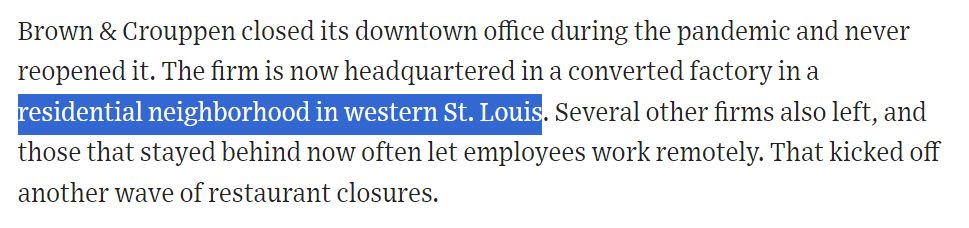That WSJ article on downtown St. Louis is fine, but also includes some lines that miss just enough nuance you'll be screaming things like 'IT'S CALLED MR CURRYS' at your computer screen.