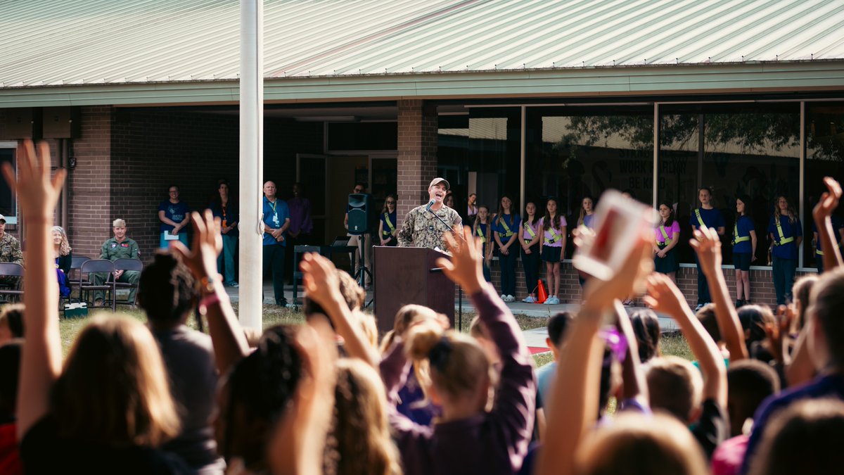 💜 PURPLE UP! 💜🇺🇸 A huge thank you to Sabal Palm Elementary School for hosting this great event in support of our military and our military children. 👏👏👏 #Mayport #MonthOfTheMilitaryChild #PurpleUp