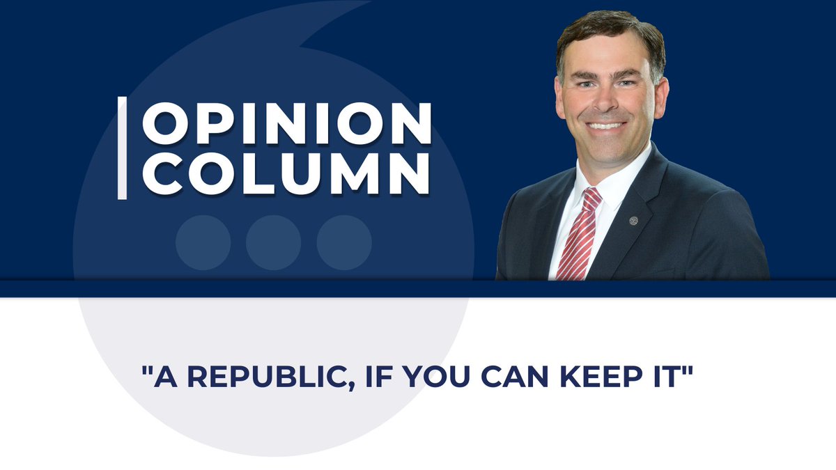 'To keep our republic, now, more than ever, we need an engaged electorate. Election laws should be handled by the states as designed by the Constitution.' -@michaelwatsonms Read more👉ow.ly/jufH50Rco0G