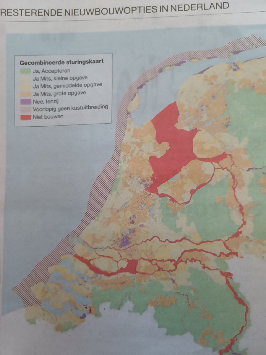 Woningbouw in NL: Rood: niet bouwen. Eh-h... Ja, logisch?🤷🏻‍♂️