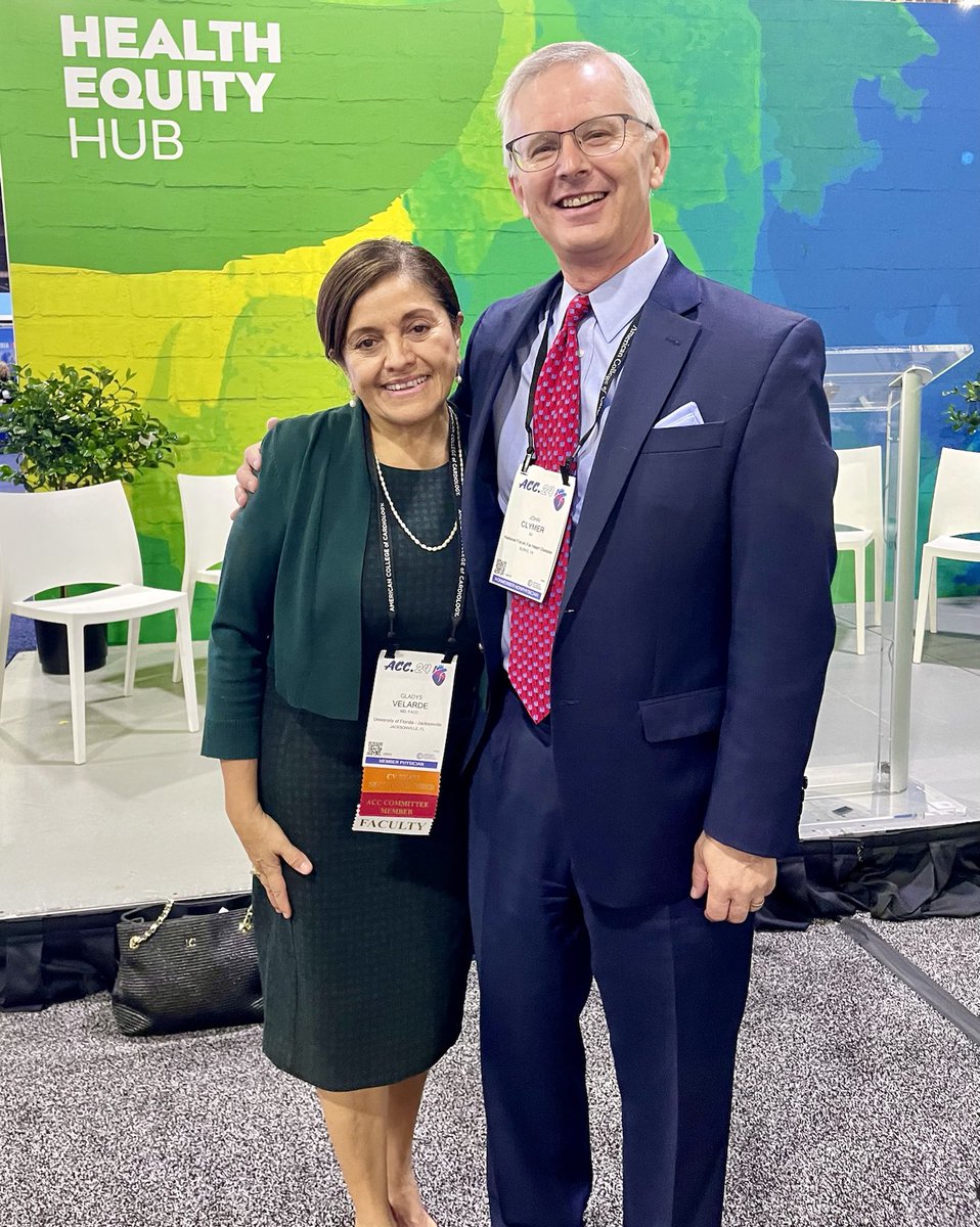 It’s always inspiring to talk with ⁦@ggvela⁩. Grateful for her collaborations w/ ⁦@NatForumHDSP⁩ to ⬆️ #cholesterol management & equitable access to #healthcare. #acc24 ⁦@ufjaxcards⁩