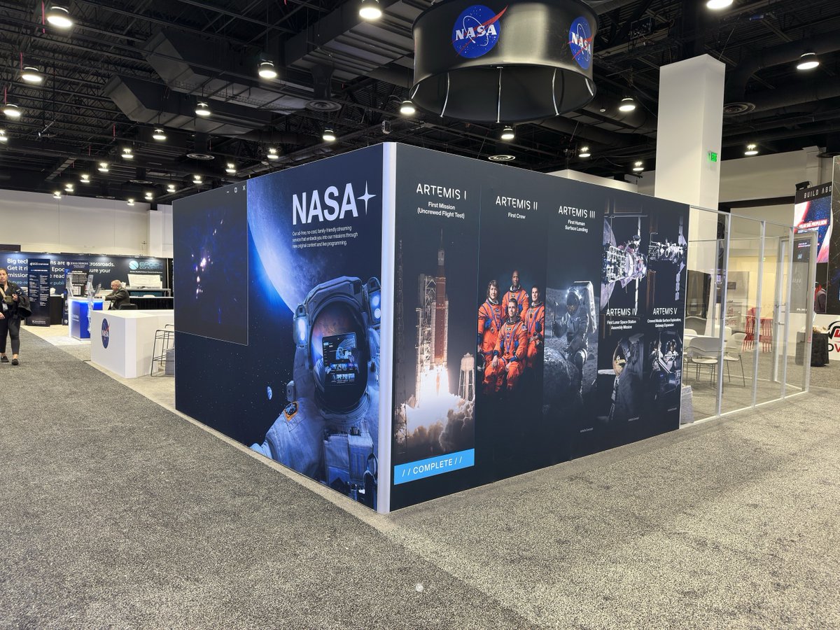 Visit our #SpaceSymposium booth at 1363 for talks with @NASA experts! Today, April 10: - How to #BeAnAstronaut featuring astronauts Jessica Watkins and @Astro_Raja - Building @NASAWebb's mirror through collaboration - The @NASA_Gateway orbital outpost #39Space schedule:…