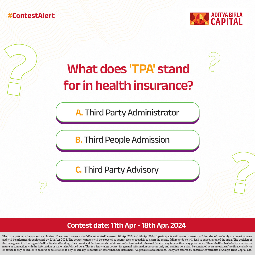 Put on your finance thinking caps and tell us your answer below to win! #AdityaBirlaCapital #ContestAlert #Contest #SocialMediaContest #CommentAndWin