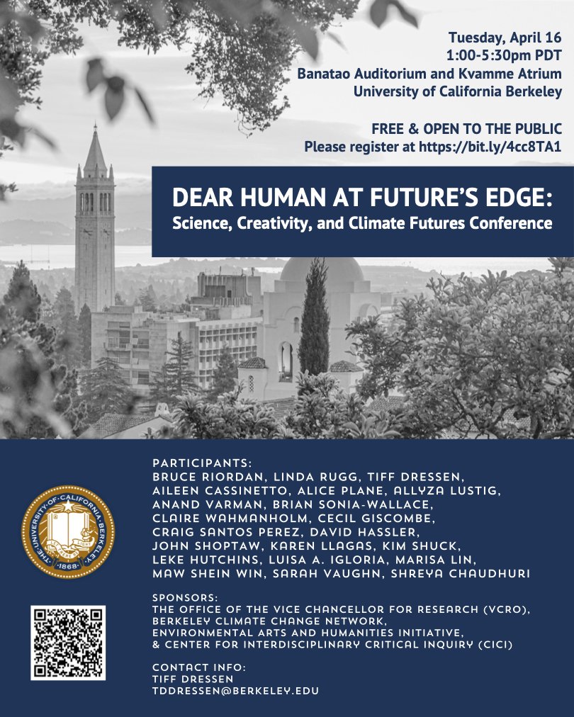 Next week! I’m excited to be part of this conference at Berkeley!