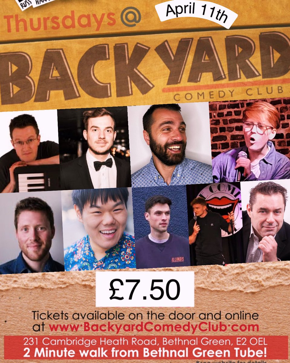 Thursday night madness at @Backyard_Comedy get your tickets here backyardcomedyclub.co.uk/event/backyard…