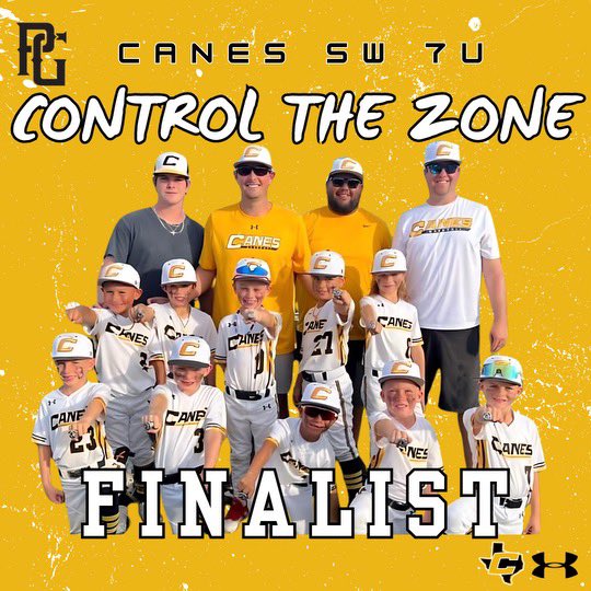 😃 Playing with joy and having fun learning the game… Shout out to #CanesSW 7U for finishing as a finalist @perfectgameusa Control The Zone. Awesome job, guys! 👏