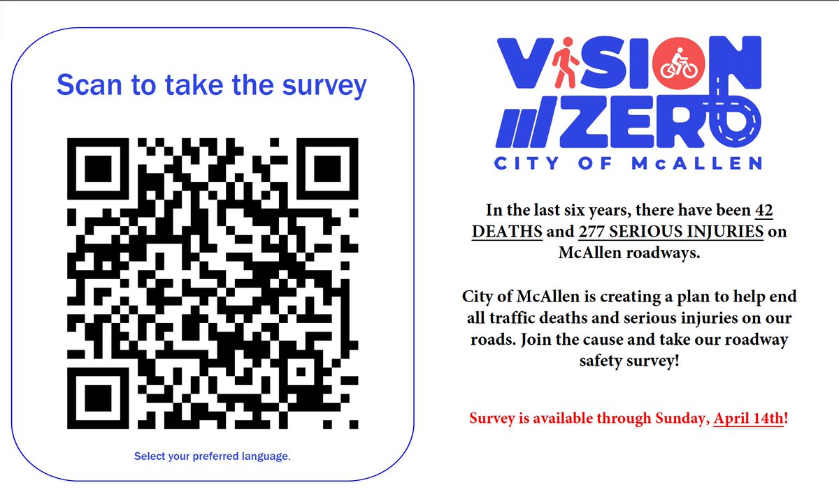 Community input sought to help develop traffic safety plan: The survey is available at  mcallen.net/departments/tr….