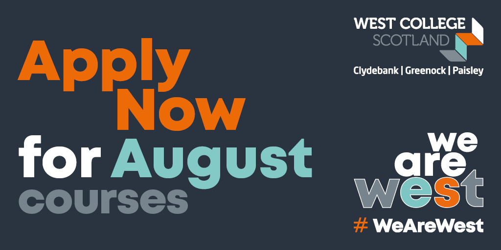 Start your future at West this summer🌟

We've got a range of courses from Sport to Social Science, Construction to Care, and Music to Makeup Artistry! 

Find out more and APPLY NOW!

#WeAreWest #UnlockingPotential #Enabling Success