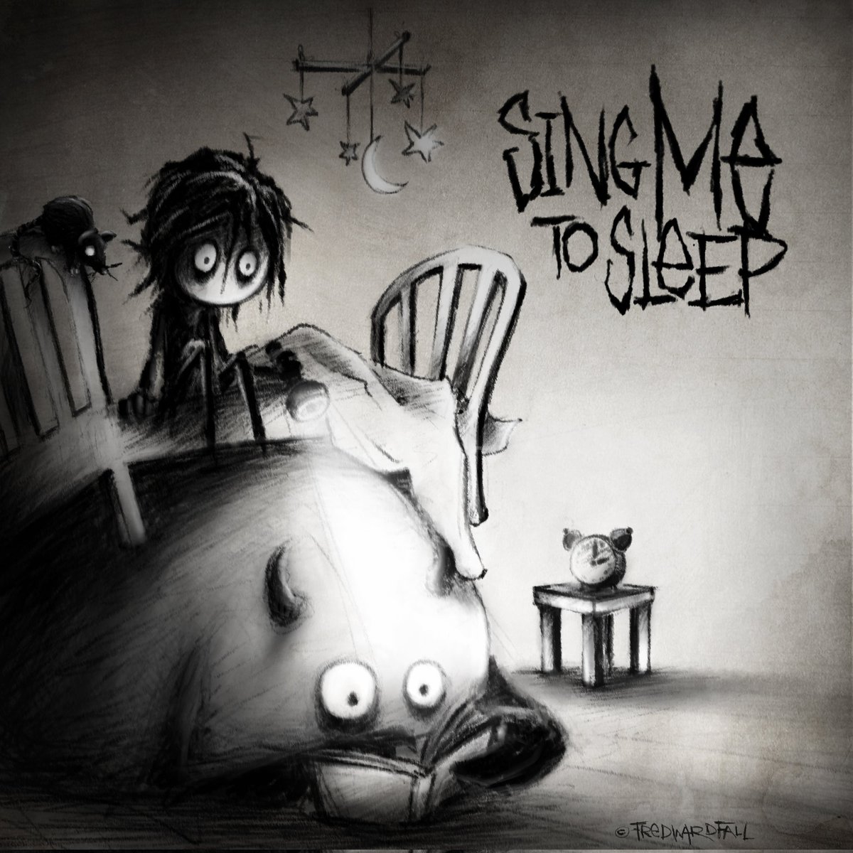 fredwardfall's tweet photo. It's the stories that we have been told, that separate us when we have grown old. The songs that have been sung, when we were young. 
#fredwardfall #sing #sleep #monster #digitalart #bedtime #sketchbook
#darkart https://t.co/6ZwbRU5WIP