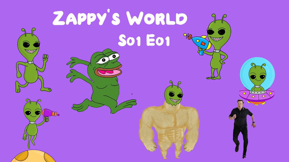 CryptoKing14141's tweet photo. @MonstersCoins Zappy, with it's first cartoon series episode released now!
@ZappyOnSol
$ZAP $SOL $PEPE $SHIB $SORA #Solhunter #Solana #DeFi #Myro, #wif, #Bonk https://t.co/fHVv9OdSY9