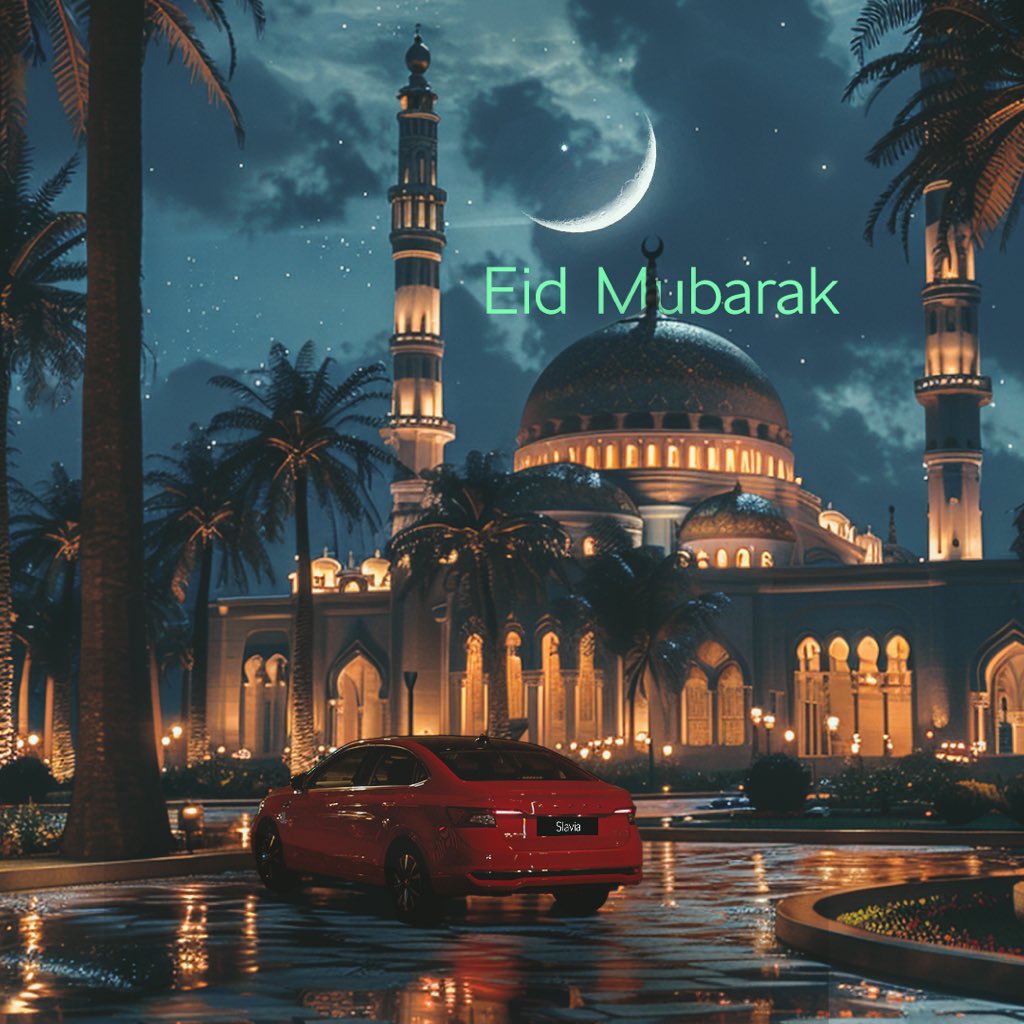 To you and your family, Eid Mubarak. 🌙 #EidMubarak #SkodaIndia