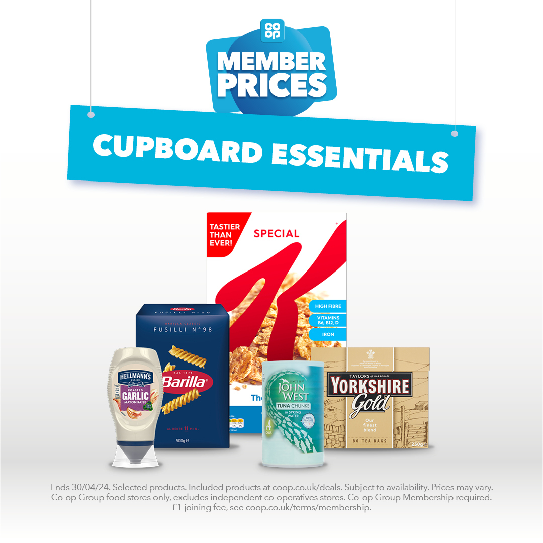 The @coopuk Big Event is now instore 🚨 Find even more Member Prices on cupboard faves 🥫 Not a Member yet? Sign up now 👉 coop.co.uk/membership