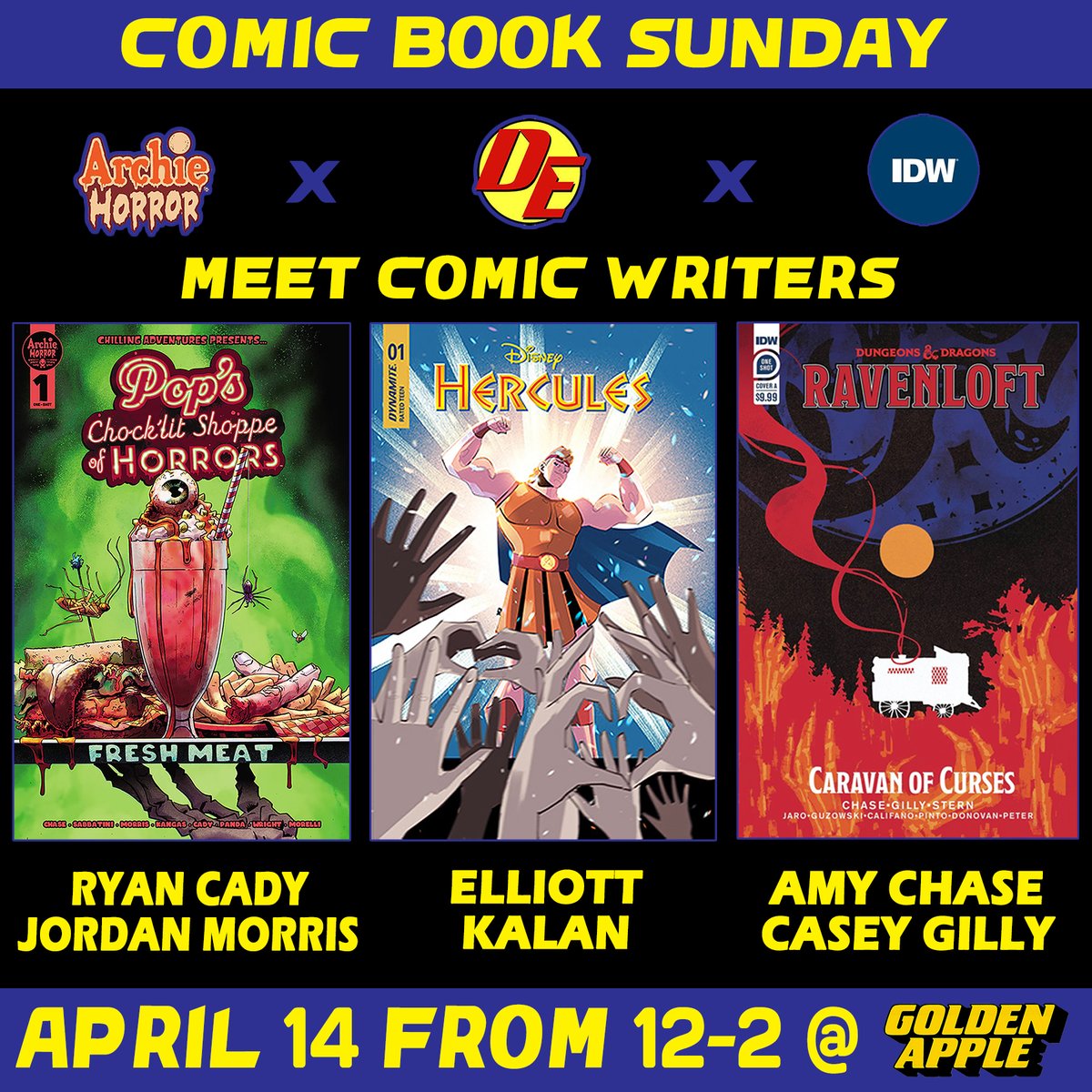 Not only is HERCULES #1 out today, but I'll be signing it IN PERSON this Sunday at @GAppleComics!