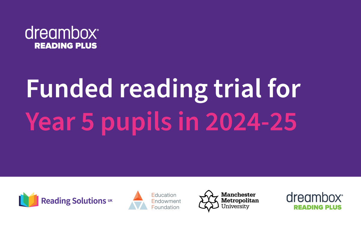 ❗ Calling Key Stage 2 educators 📣 We’re excited to be recruiting for an Education Endowment Funded @EducEndowFoundn trial of our EdTech programme, DreamBox Reading Plus. We invite state-funded schools to trial Reading Plus with their Year 5 cohort over the academic year…