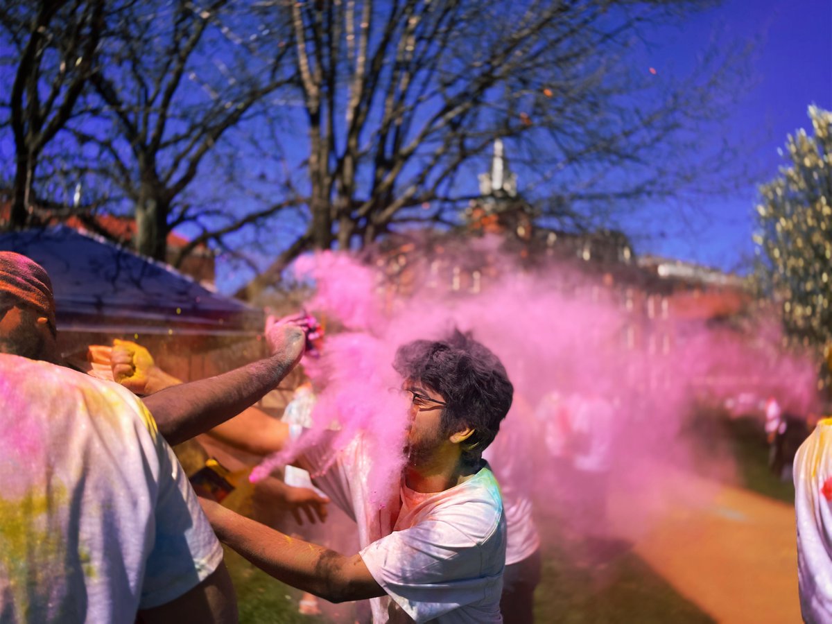 The Wabash International Students Association celebrated Holi in true, COLORFUL fashion🎨