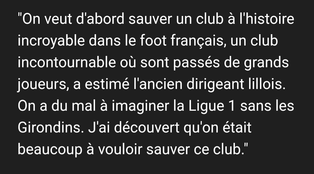' Bordeaux est le club le moins endettés d'Europe ' dixit @gerard_lopez_ (2023) 
#Girondins #FCGB