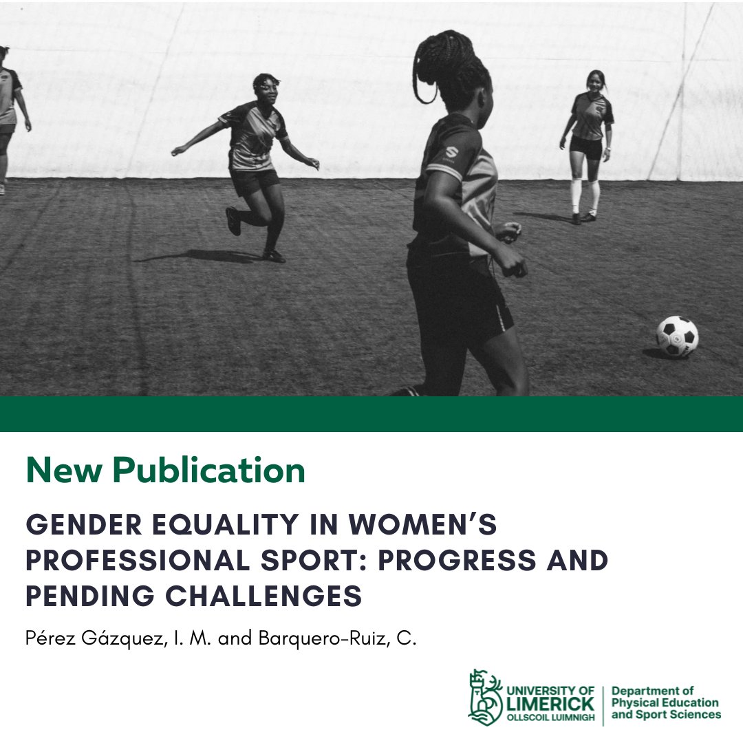 New Sport Pedagogy Publication by @Cbarquero93 and Isabel M. Pérez Gázquez on gender equality in women’s professional sport. 🔗 ccd.ucam.edu/index.php/revi… #PESportPedagogyUL #ULResearch #PESSUL