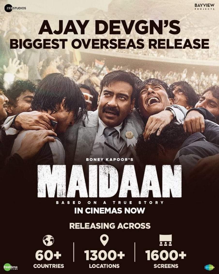 #AjayDevgn 's #Maidaan is the best sports movie I have ever seen after #ShahRukhKhan𓀠's #chakdeindia .

No review needed...

#MaidaanReview 
#MaidaanFeverIsOn