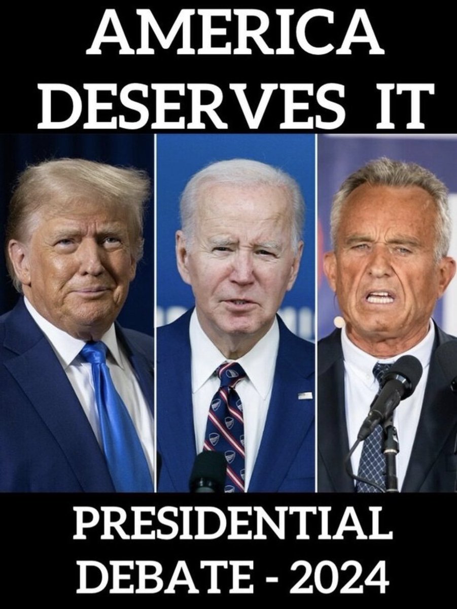 After all the bs- don’t you think we at least deserve to see this? 👇

But we don’t want some CNN or MSNBC hack asking the questions.

Here’s a thought- let the three of them ask their OWN questions! 🙌

Who wants to see this? 🙋‍♂️👇