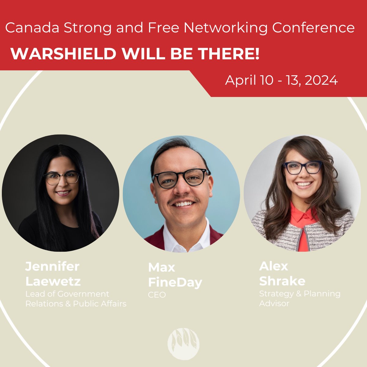 We're excited speaking at the @canstrongfree #CSFNConference in Ottawa this week! Hear from our team as they speak on #Indigenous advocacy, clean energy and politics. Are you in town? Reach out to our onsite team and we would love to set up time to connect! #cndpoli #FirstNations