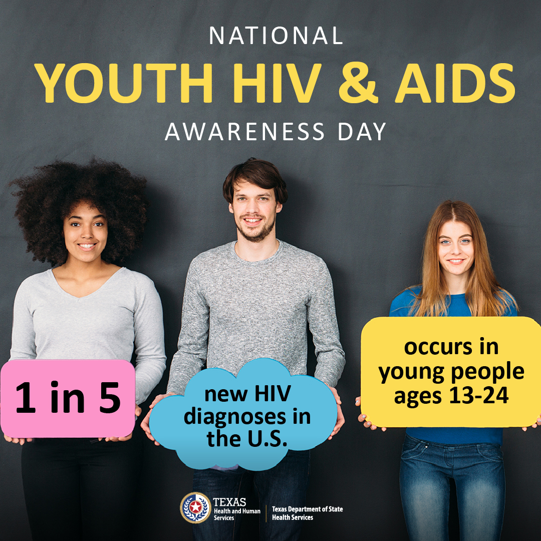 1 in 5 new HIV diagnoses in the United States occurs in young people ages 13-24. Take a moment to learn about how you can help prevent HIV and protect the rights of those living with HIV/AIDS: bit.ly/43RPgJF. #NYHAAD #healthytexas