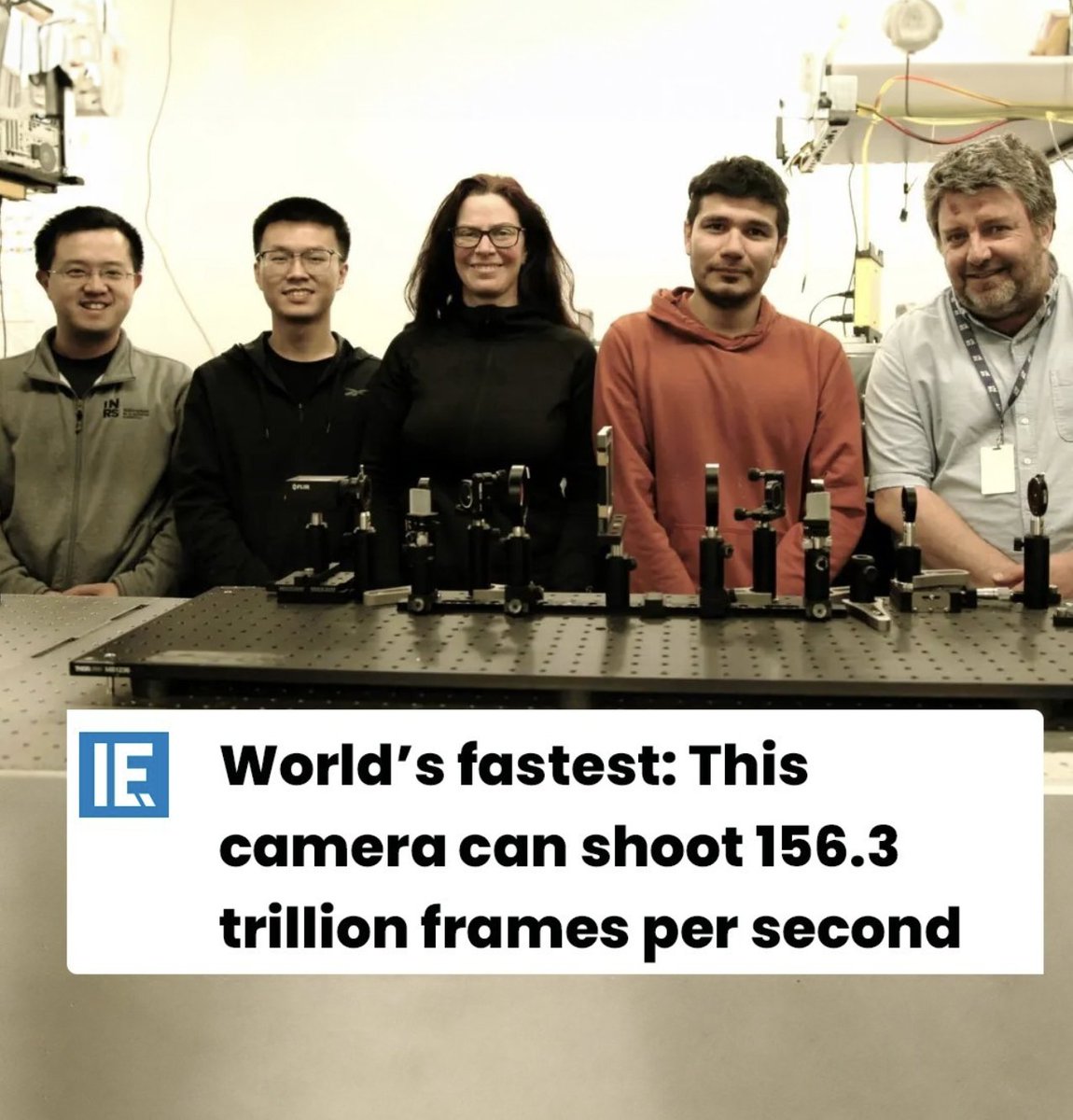 Wow! INRS researchers are revolutionizing imaging with SCARF, achieving an unprecedented 156.3 trillion frames per second.⁠ #TowerFasteners #TowerFastenersEU #InterestingEngineering #Innovation