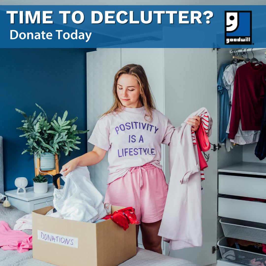 When it's time to spring clean, don't forget to donate your items to your local Wabash Valley Goodwill store! #SpringCleaning #Donate #Upcycle