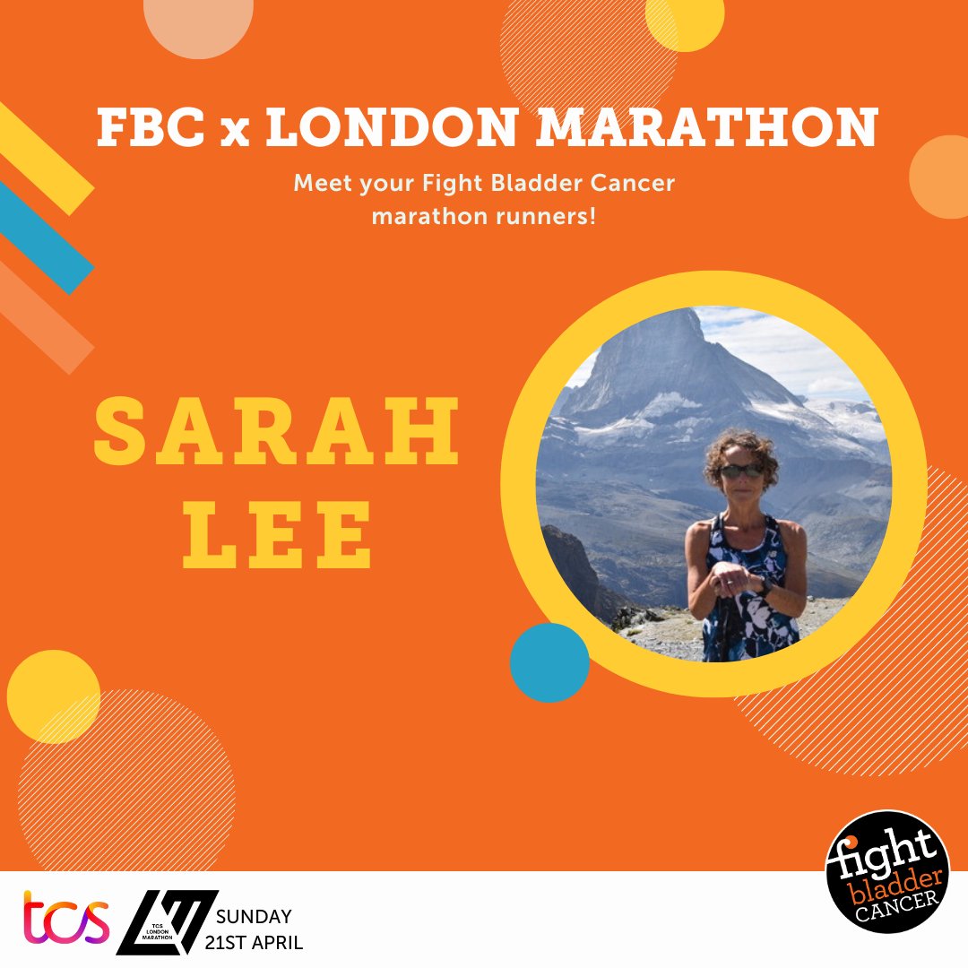 Meet the first member of the FBC x London Marathon Team👋 'My partner Martin has been receiving treatment now for a number of years. I was amazed to get a ballot place in the London Marathon and decided very early on that I would support Fight Bladder Cancer.' 🧡 Go Sarah!🏃