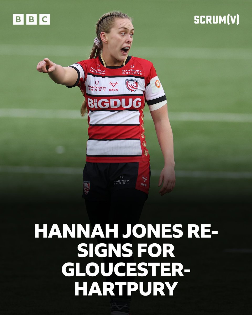 Wales captain Hannah Jones has signed a new two-year deal with Gloucester-Hartpury 🏉

#BBCRugby
