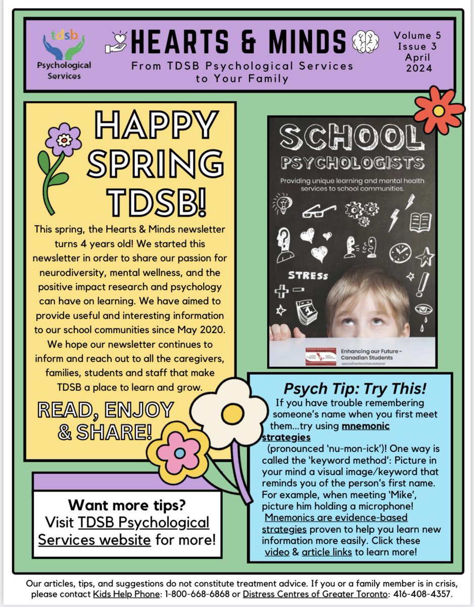 TDSB Psychological Services tweet media