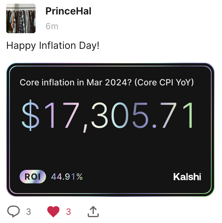 Indeed a very happy inflation day for this guy 🚀