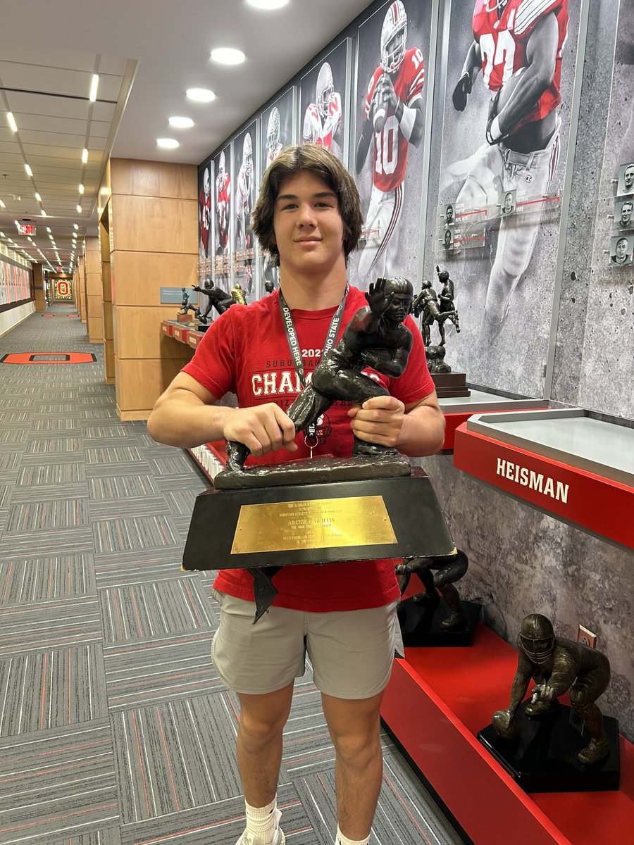 Had a great time at The Ohio St University today. Big thanks to <a href="/theGunnerDaniel/">Gunner Daniel</a> for having me down!

<a href="/WHSgrizzliesFB/">Wadsworth Football</a>