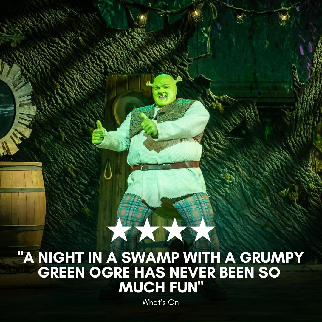 ⭐ BIRMINGHAM LOVES SHREK ⭐ There is an ogrewhelming amount of love for Shrek The Musical in Birmingham 💚 📅 Must end Sun 14 Apr