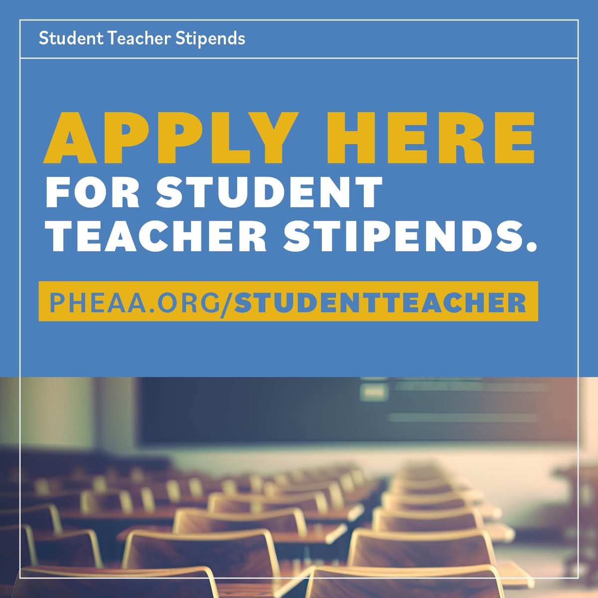 Spread the word! Student teacher stipend applications open TOMORROW at 9AM. Stipends for the 24-25 academic year will be awarded on a first come, first serve basis so student teachers are encouraged to apply as soon as possible! pheaa.org/funding-opport…