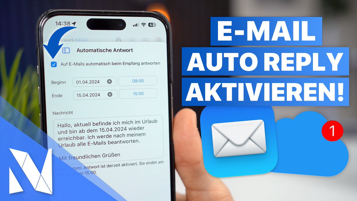 Im Urlaub auf der Arbeit, als Selbstständiger oder auch Privat ist ein E-Mail Abwesenheitsasistent extrem praktisch 📨 🏝️ Wie ihr diese auf eurem iPhone oder Mac einrichten könnt, erfahrt ihr in meinem neuen Video! 🙌🏼🚀 #EMail #AutoReply 
—> youtu.be/XOqae6wRznc?si…