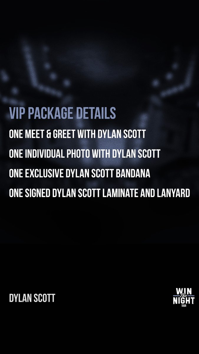 Let's go!!! Who's getting a meet and greet upgrade for the #WinTheNightTour this summer? stagepilot.com/dylan-scott-20…