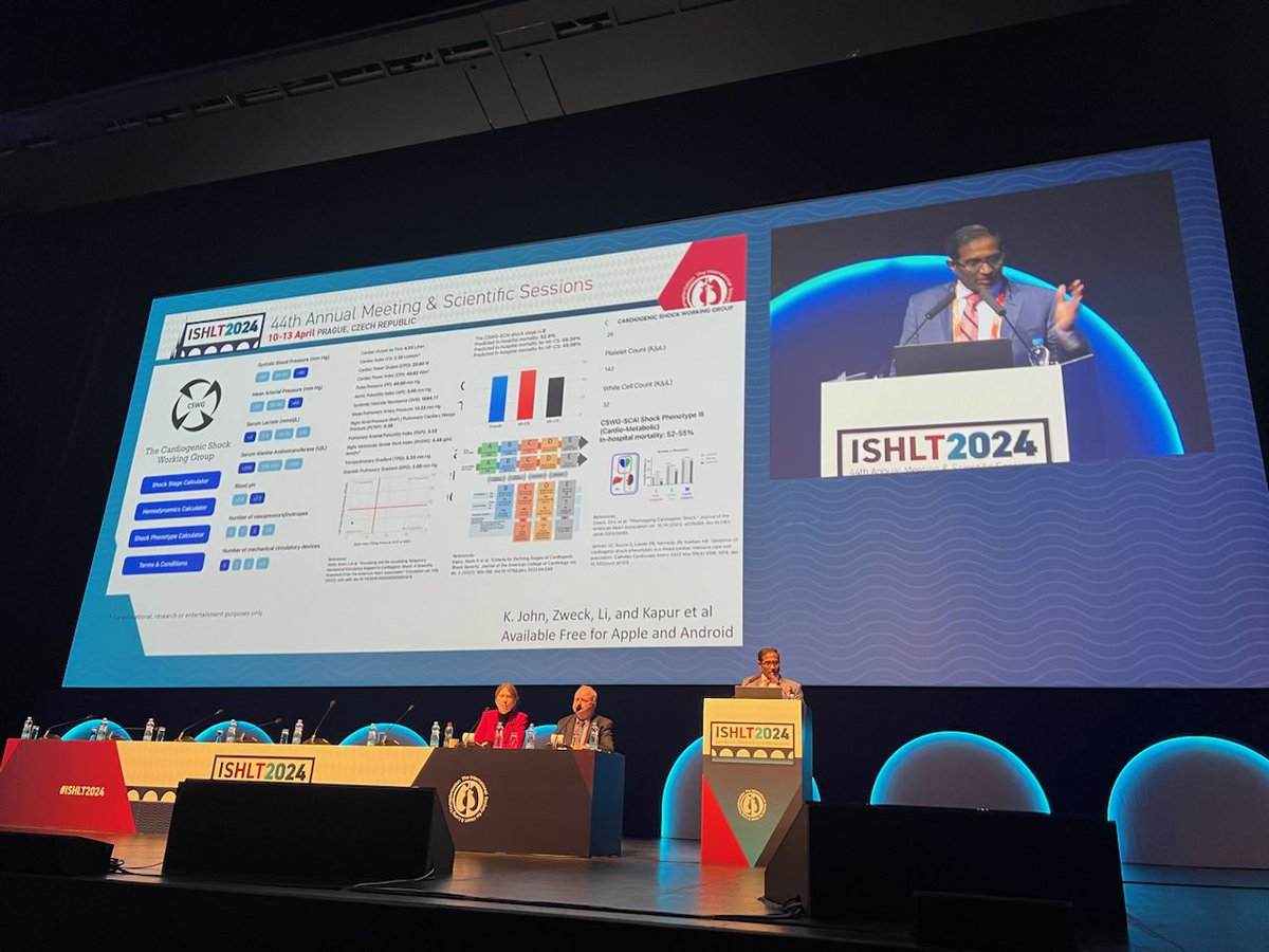 Great representation from the CSWG registry—3 of the 5 talks in the session on MCS and shock. An amazing vision and execution by @NavinKapur4 and thanks to the steering committee for letting me represent @JHMontfort10 @manreetkanwar @Abraham_Jacob @ReshadGaranMD