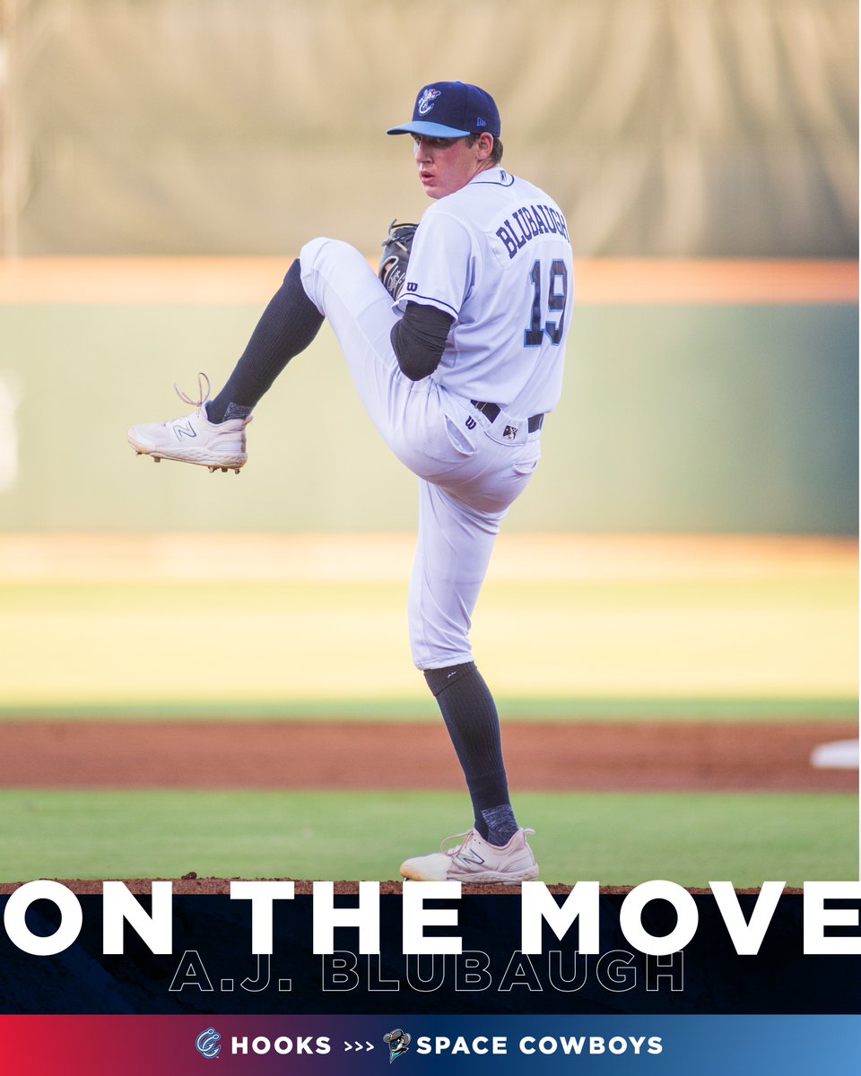 ON THE MOVE (04/10):

A.J. Blubaugh from CC to <a href="/SLSpaceCowboys/">Sugar Land Space Cowboys</a> 🤠