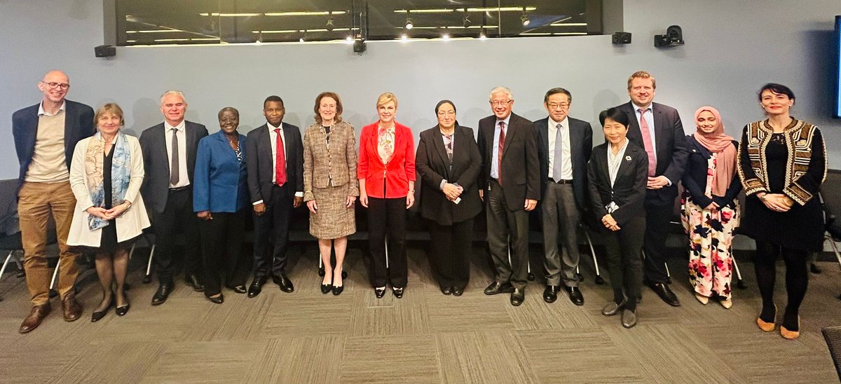 .@GPMB Members have joined in person and online for our Board meeting , reaffirming a shared commitment to global pandemic preparedness. Here are our Board and Secretariat members present in Washington DC, who are delighted to be here with our @WorldBank co-convenors