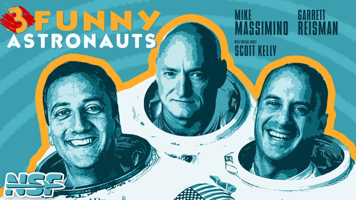 Coming up at the top of the hour! '2 Funny Astronauts' is a podcast by astronauts Mike Massimino and Garrett Reisman, now in association with NSF! Today, astronaut Scott Kelly joins... technically making this '3 Funny Astronauts'. ➡️youtube.com/watch?v=tHglOr…