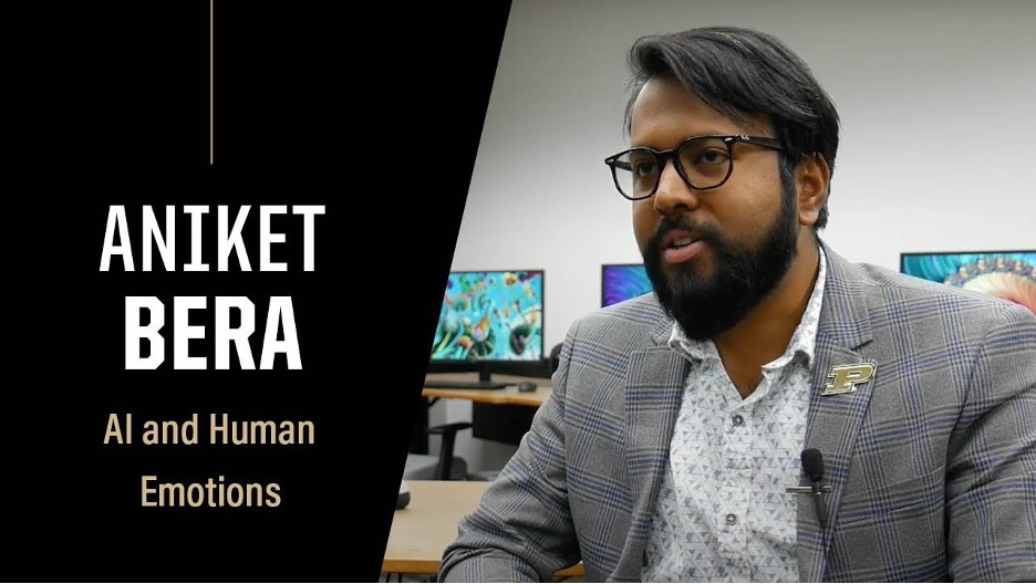 .@PurdueCS professor Aniket Bera has a hand in developing the next generation of AI. Watch as he explains how his lab is working to help AI comprehend human emotions in a video posted to the @LifeAtPurdue News YouTube channel. purdue.university/3TQMpMy