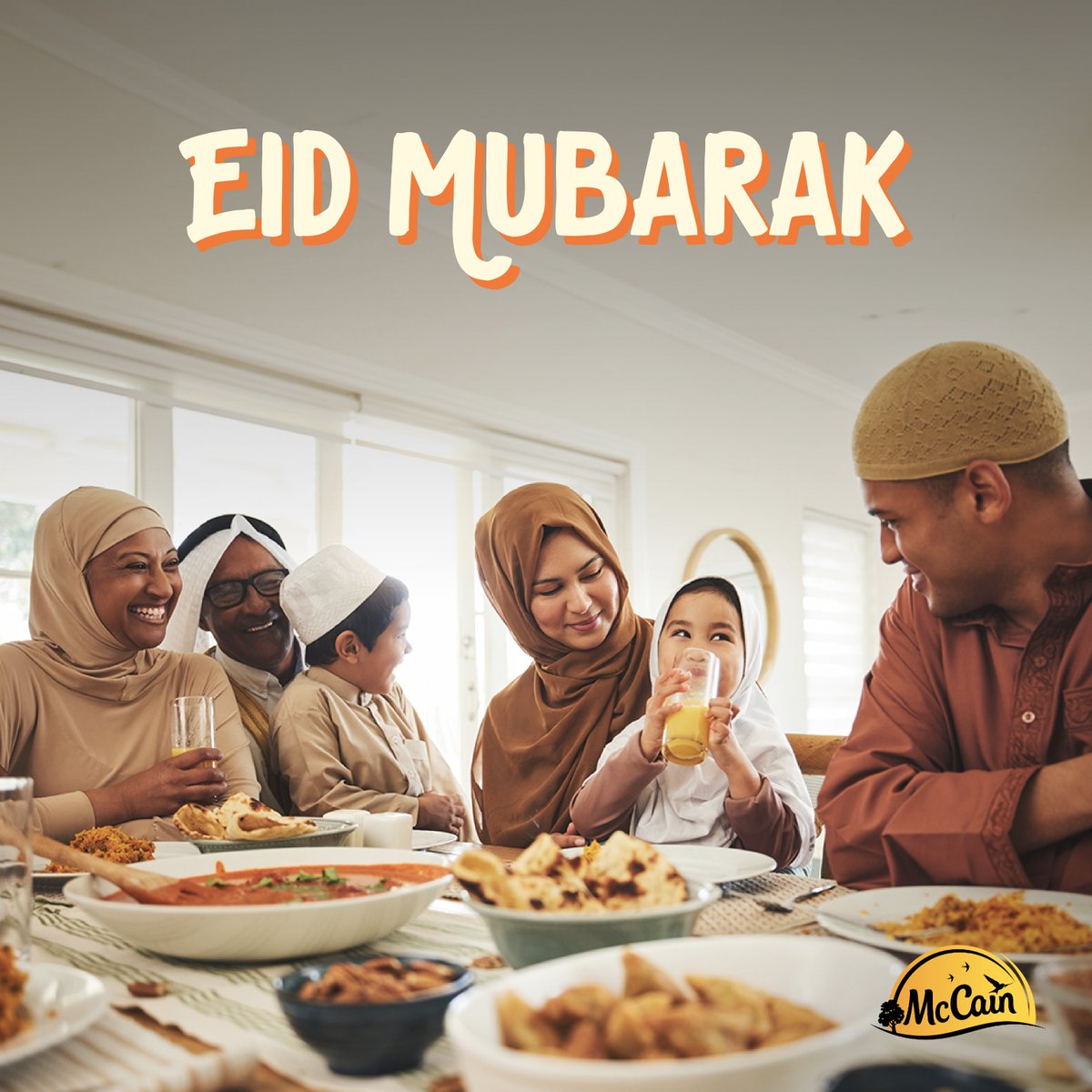 As we gather with loved ones to celebrate this joyous occasion, let's cherish the blessings of togetherness, love, and gratitude. 🌙✨ Eid Mubarak from all of us at McCain! #MadeWithMcCain #MadeForSharing #Eid #Mubarak #EidAl-Fitr