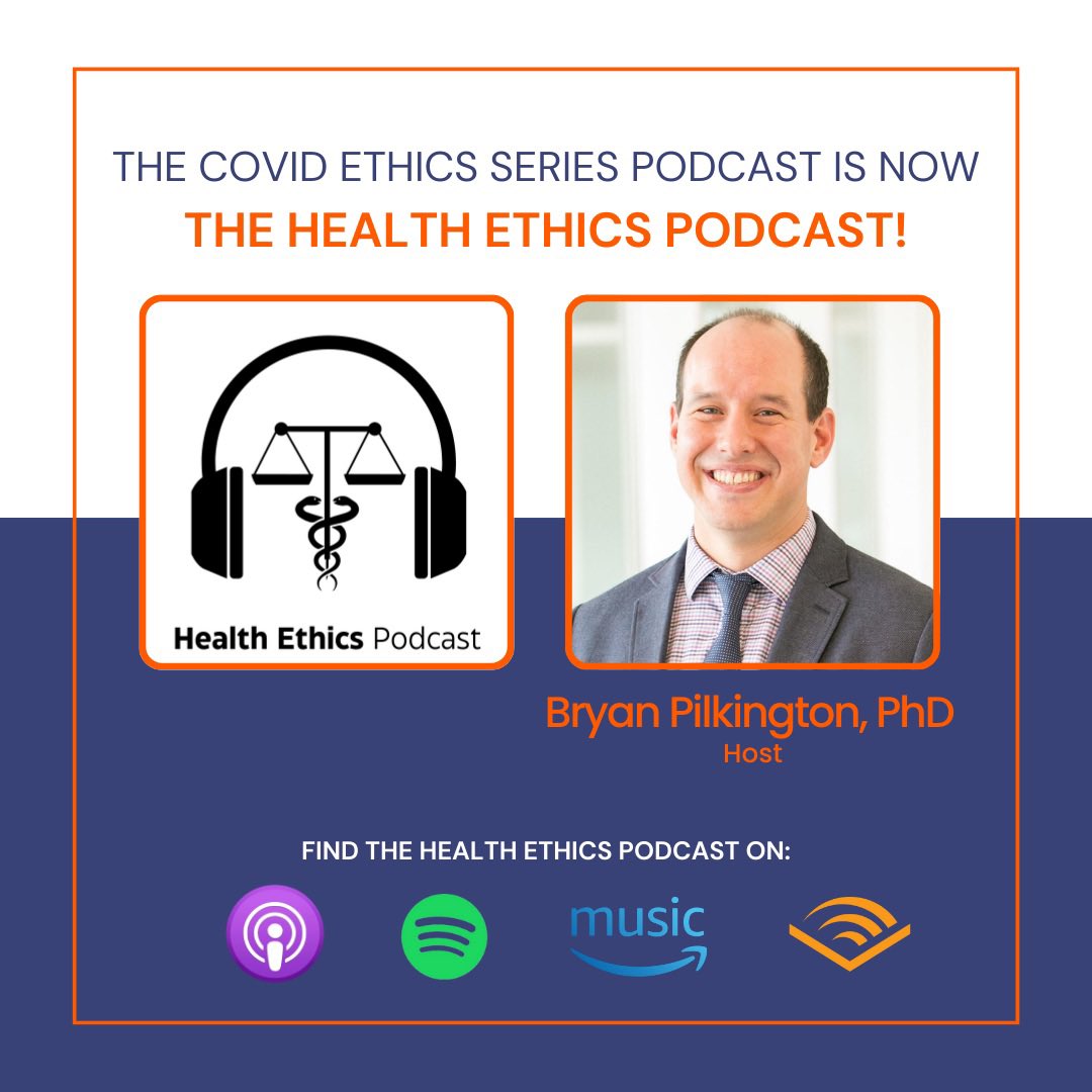 Thanks to all who joined our #ethics #bioethics conversations over the last few years. #covidethicsseries. Launching a new podcast on #ethical issues associated with #health &amp; #healthcare: #AI, #academicfreedom, #researchethics, #meded, #publichealth, #globalhealth, &amp; more.